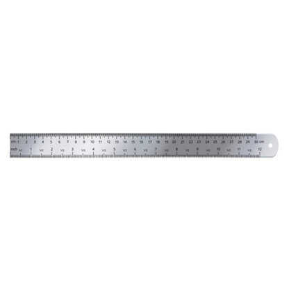 Metal Rulers with Inch and CM Graduations