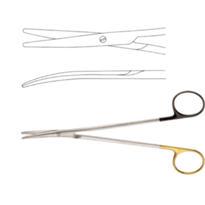Ligature Scissors TC, Curved