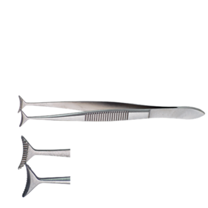 Green Fixation Forceps