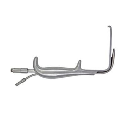 Smoke Evacuating Fiber-optic Face Lift Retractor