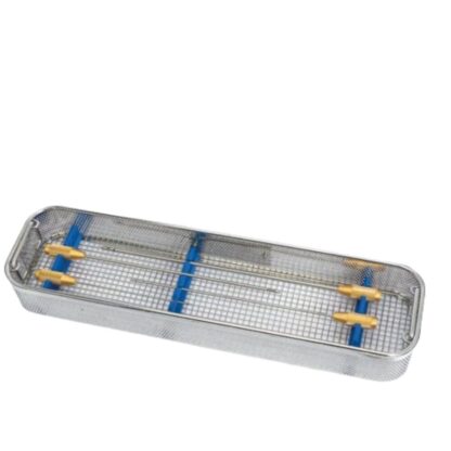 Sterilisation Basket With Fixation For Cannulas, Liposuction, 480x125x60mm